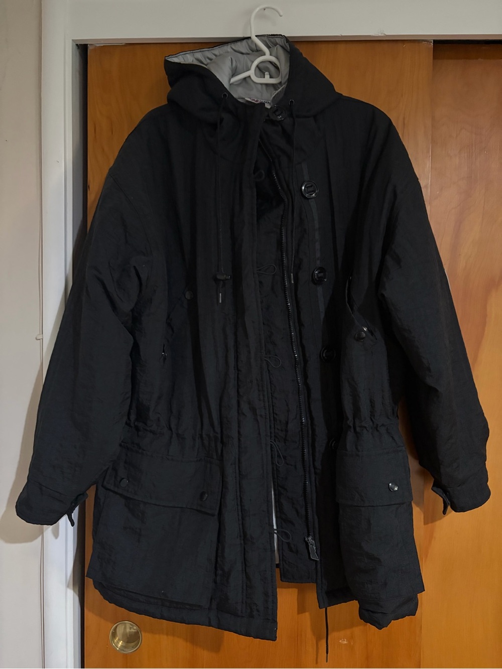 Reebok Black Hooded Field Parka Jacket